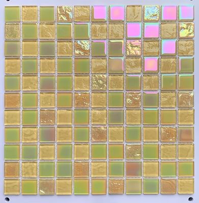 Синяя керамическая мозаика для бассейна / ванной комнаты Ручная техника печати стекла