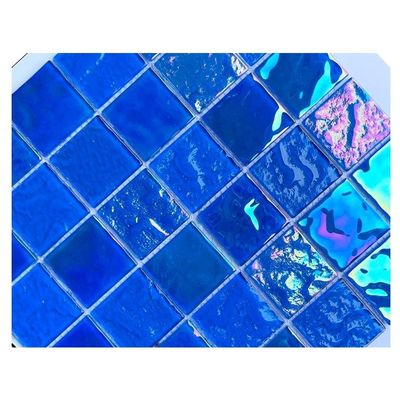 Стены/Полы/Границы/Акценты Плитка Темная мозаика для бассейна в 306x306 мм