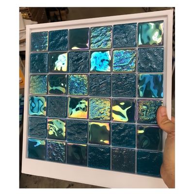 Полированный кристаллический стеклянный мозаичный лист Размер 306x306MM для бассейнов на Бали